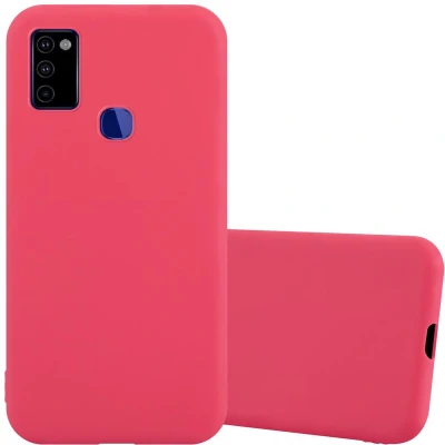 Afbeelding van Cadorabo Hoesje geschikt voor Samsung Galaxy M51 US Version in CANDY ROOD Beschermhoes gemaakt van flexibel TPU silicone Case Cover