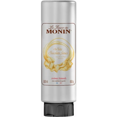 Afbeelding van Monin Dessert Topping Witte chocolade 50 cl (Voordeel Verpakking)