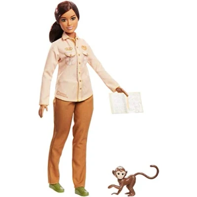 Afbeelding van Barbie GDM48 National Geographic milieubeschermer, professionele pop, speelgoed vanaf 3 jaar