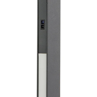 Afbeelding van Lucande LED vloerlamp Linija, zwart, hoogte 110 cm, sensor