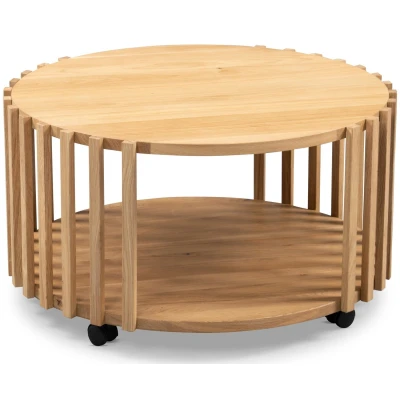 Afbeelding van M2 Kollektion Mats Massief Eiken Salontafel Rond