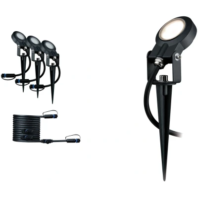Afbeelding van Paulmann Plug &amp; Shine Sting uitbreidingsset grondpen IP67 3000 K set van 3 dimbaar