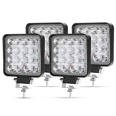 Afbeelding van led werklamp, extra koplamp voor offroad, 12 V, 24 koplamp, IP67 waterdicht, achteruitrijlicht tractor, auto graafmachine, SUV, UTV, ATV