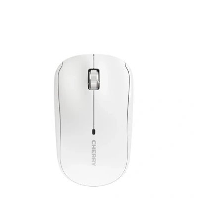 Afbeelding van CHERRY MW 2200, Draadloze Laptopmuis, 2,4 GHz Radio, Ambidexter, 1300 dpi, Verchroomd Scrollwiel, incl. Draagtas, Werkt op Batterijen, Wit
