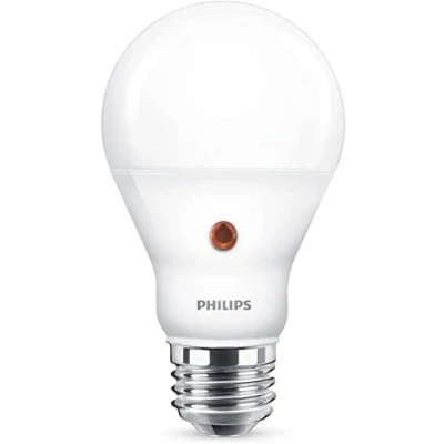 Afbeelding van Philips Ampoule LED E27, 6,5W Équivalent 60W, Blanc Froid avec Détecteur Crépusculaire