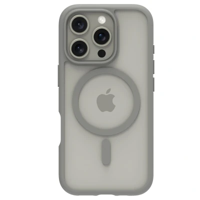Afbeelding van Apple iPhone 16 Pro MagSafe Hoesje Gerecycled kunststof dbramante1928 Hardcase/Backcover Grijs Telefoonhoesje Shockproof/Valbescherming