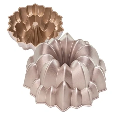 Afbeelding van Erreke Cakevorm, Non Stick en zeer Duurzaam Gegoten Aluminium, Rose Goud Gebakvorm, 24cm Diameter Taartvorm, 2 Liter Inhoud, Cake Vorm (Spiral)