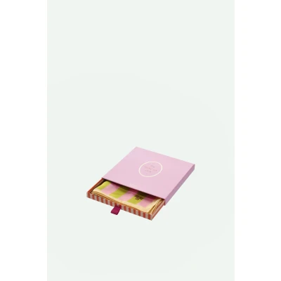 Afbeelding van Sticky lemon silk scarf il sole dolce pink+ leaf