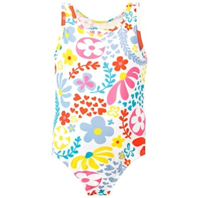 Afbeelding van Harry Bear Flower Power badpak voor meisjes, Meerkleurig, 110 cm