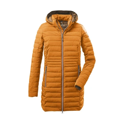 Afbeelding van G.I.G.A. DX Dames Functionele parka in donslook met afritsbare capuchon Bacarya, dark curry, 34, 34275 000