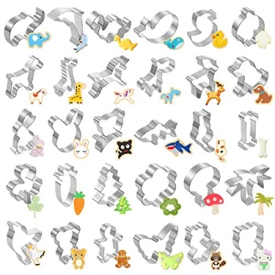 Afbeelding van Joyoldelf 30 Pcs Cartoon Cookie Cutters Biscuit Mould Voor Diy Bakken Cake Fondant Sugarcraft Gebak Bakvormen Decoratie