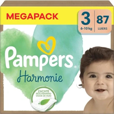 Afbeelding van Pampers Harmonie Maat 3 Megapack 87 stuks 6/10 KG
