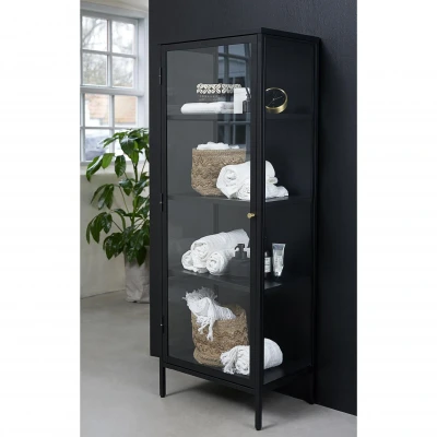 Afbeelding van Nordic Home Ragnar vitrinekast 160 cm Metaal