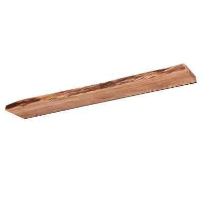 Afbeelding van Hoyz Wandplank 120 edge Acaciahout Bruin
