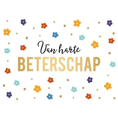 Afbeelding van Kaart Daisy Van harte beterschap DSY014