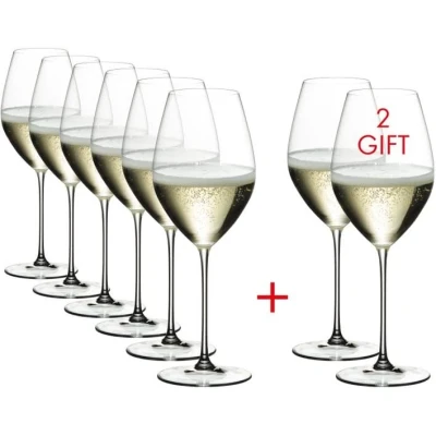 Afbeelding van Riedel Champagne Glazen Veritas 8 Stuks