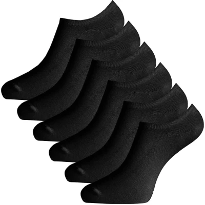 Afbeelding van Comfortabel &amp; Zijdezacht Bamboo Basics Jamie Bamboe Footies Sokken (Multipack 3 stuks) Heren / Dames No Show Zwart 41 46