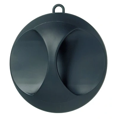 Afbeelding van Comair Handspiegel Elegant 25cm mat zwart Haibu by Kapperskorting.com