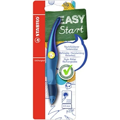 Afbeelding van Rollerpen STABILO Easyoriginal linkshandig holograph edition medium blauw blister à 1 stuk