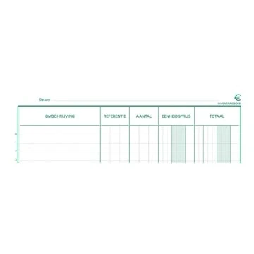 Afbeelding van Exacompta Inventaris, Ft 32 X 19,5 Cm, Nederlandstalig Bedrijfsformulieren