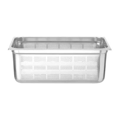 Afbeelding van Hendi Gastronormbak 1/1 geperforeerd, RVS, 20 cm diepte, 32,5(b)x53(d)x20(h)cm, 802205