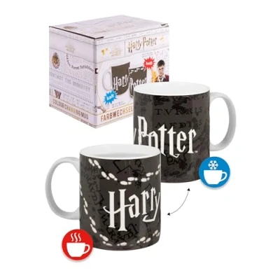 Afbeelding van Harry Potter magische mok Marauders Map koffiemok van keramiek kleur veranderende 320 ml
