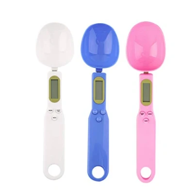 Afbeelding van Mengshen Draagbare lepelweegschaal, zeer nauwkeurig, steelyard huishoud en keukenweegschaal, 500 g (0,1 g), nauwkeurige elektronische lcd digitale meetweegschaal, keukenaccessoires, blauw