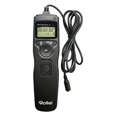 Afbeelding van Rollei Kabel Remote Release, Gemakkelijk te gebruiken, Verlichte LCD Display, Zwart