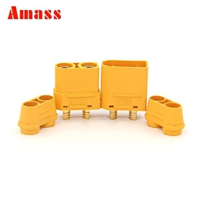 Afbeelding van 5 paar Amass XT90 XT90H (XT90 met mantelbehuizing) 4,5 mm banaanconnector Verguld Max. 40A continu / 90A piekstroom voor Lipo batterij ESC PDB