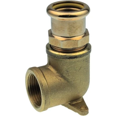 Afbeelding van VSH XPress koperen perskoppeling muurplaat 15 x 1/2 (gas) pers