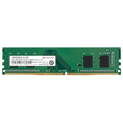 Afbeelding van Transcend JetRAM Werkgeheugenmodule voor PC DDR4 8 GB 1 x 3200 MHz 288 pins DIMM JM3200HLG 8G
