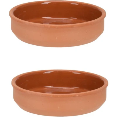 Afbeelding van Excellent Houseware Terracotta Tapasschalen 2 Stuks