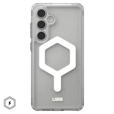 Afbeelding van URBAN ARMOR GEAR Plyo Pro Case Samsung Galaxy S24 FE hoes (&quot;Designed for Samsung&quot; gecertificeerd, draadloos opladen / magnetisch geoptimaliseerd) ice (transparant) wit