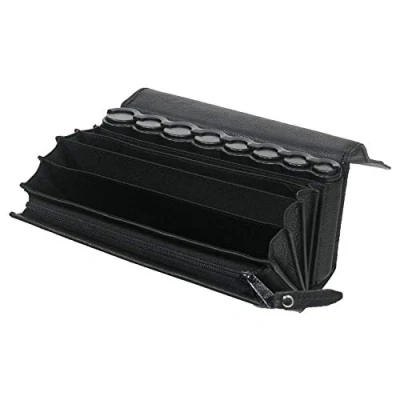 Afbeelding van HMF 48830 02 Koffietas, serverportemonnee, incl. euromuntwisselaar en lederen draagriem, 20,5 x 6,5 10,0 cm, zwart
