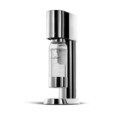 Afbeelding van SodaStream® So™ Premium bruiswatertoestel, van roestvrij staal, incl. 1 liter BPA vrije kunststof fles (vaatwasmachinebestendig) + reinigingsdoek