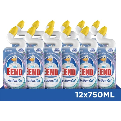Afbeelding van 12x WC Eend Toiletreiniger Lavendel Fresh 750 ml