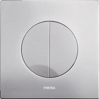 Afbeelding van WISA Maro bedieningsplaat vierkant kunststof dualflush DF mat