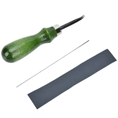 Afbeelding van 0,6 mm 1,4 professionele lederen randsnijder, leerhandwerk, gereedschapsset voor doe het zelf randvormer, randsnijgereedschap (1 mm)