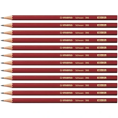 Afbeelding van 12x Potlood STABILO grafiet Schwan 306 HB