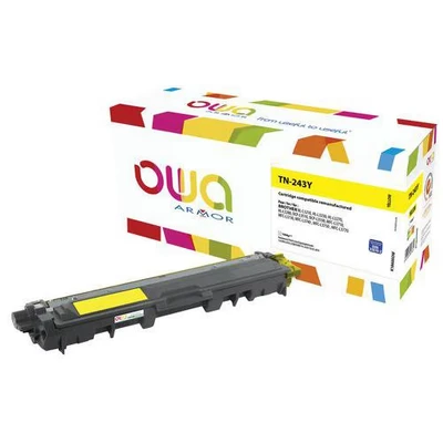 Afbeelding van OWA Toner K18600OWN vervangt Brother TN 243Y, geel, capaciteit: ca, 1.000 pagina&#039;s, 1 stuk (K18600OWN) merk