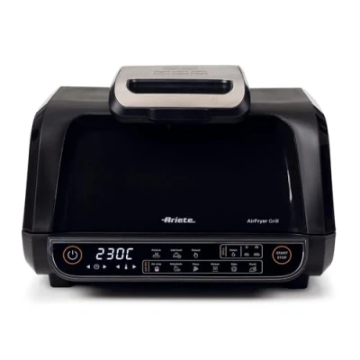 Afbeelding van Ariete 4635 Air Fryer grill, airfryer en grillpan, 1700 W, inhoud 8 l, frituren kookfuncties, timer, zwart