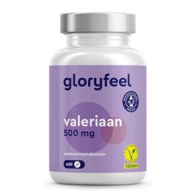 Afbeelding van gloryfeel valeriaan extra sterk 400 veganistische tabletten om te kalmeren meer dan 1 jaar voorraad rustige slaap en innerlijke sereniteit gemaakt in duitsland zonder ongewenste toevoegingen