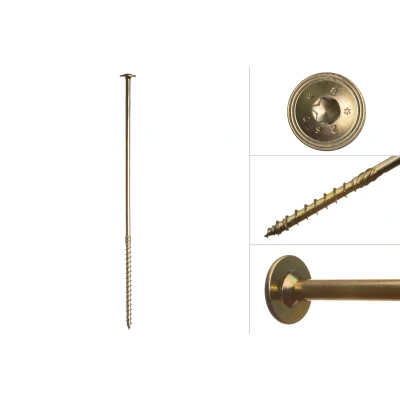 Afbeelding van Tellerkopschroeven Geel Verzinkt 8.0 x 300 mm Torx 40 Per Stuk
