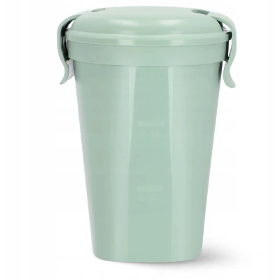 Afbeelding van KETER Mug 0,6 l Smart Eco Line 100% gerecycled en recyclebaar luchtdicht, ergonomisch zeer robuust om de versheid van je levensmiddelen te behouden groen