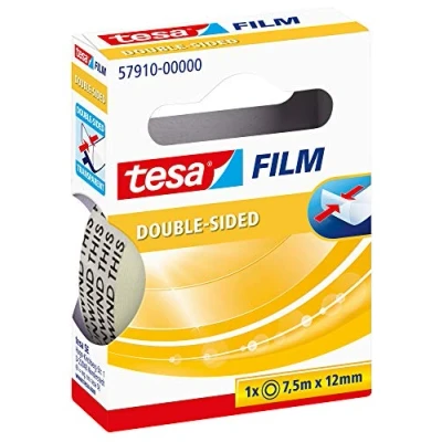 Afbeelding van tesa Film, dubbelzijdig, transparant, 12 mm x 7,5 m