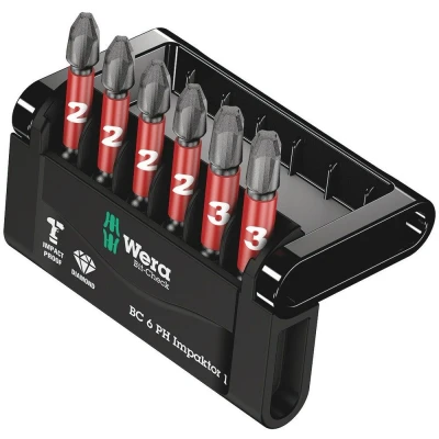 Afbeelding van Wera 6 delige bitset Philips Bit Check PH Impaktor 1