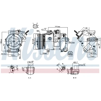 Afbeelding van Nissens Airco compressor 890772