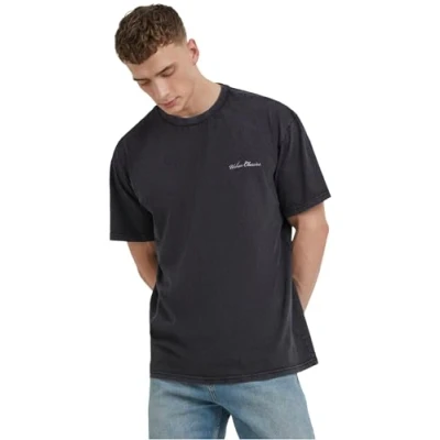 Afbeelding van Urban Classics Small Embroidery Tshirt basic, Heren, Maat: XL, Black