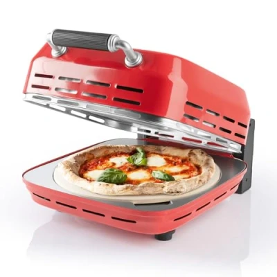 Afbeelding van Gourmetmaxx 12123, 1 pizza(&#039;s), 400 C, 0,5 uur, Rood, 0,85 m, Metaal, Kunststof, Steen