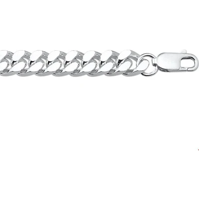 Afbeelding van Zilveren Ketting Geslepen Gourmet 8 mm x 50 cm lang